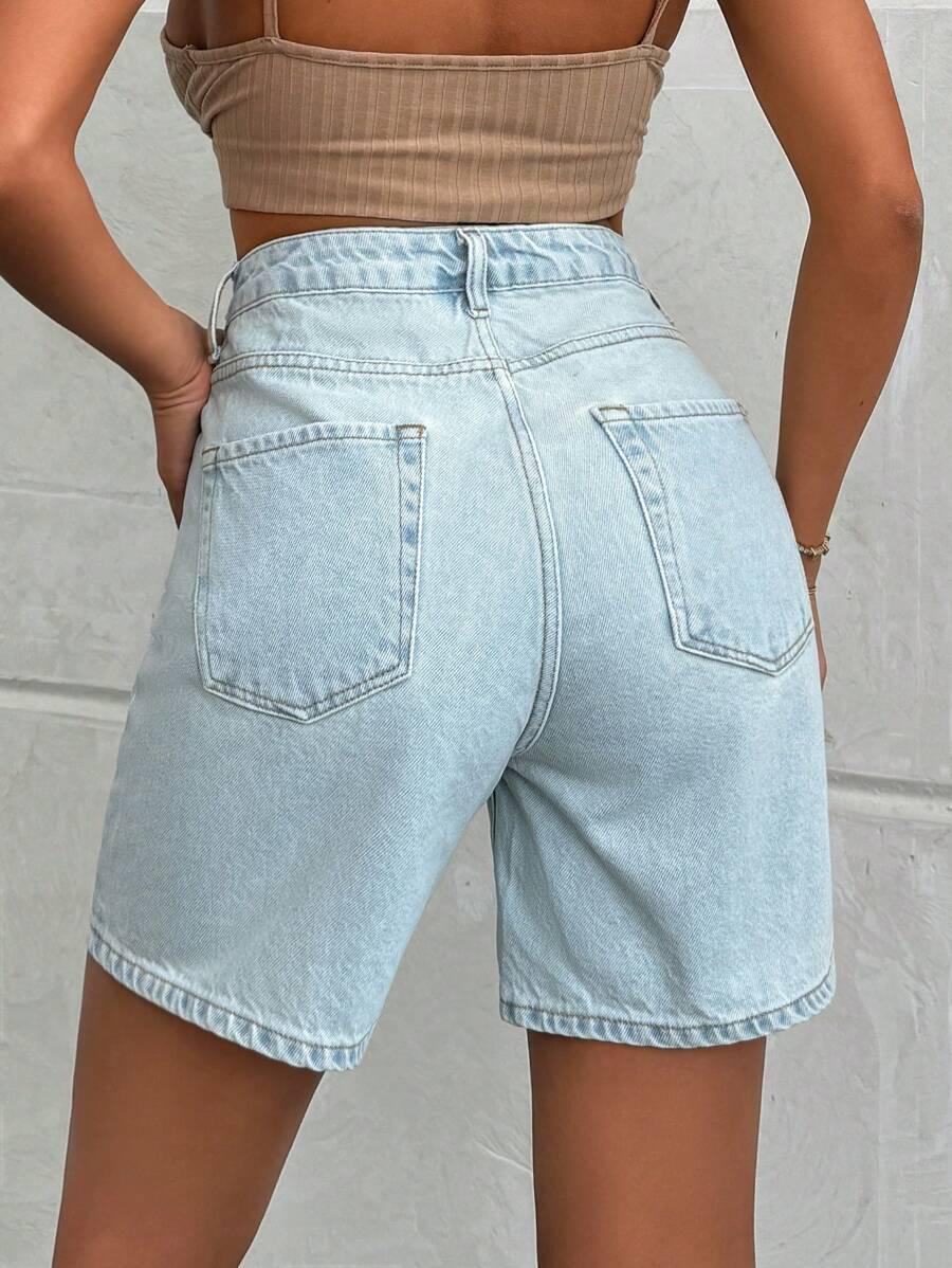 NIEBIESKIE SPODENKI JEANS