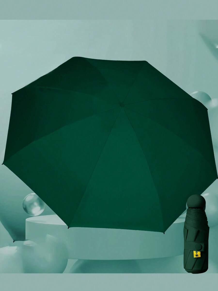 ZIELONY SKŁADANY PARASOL