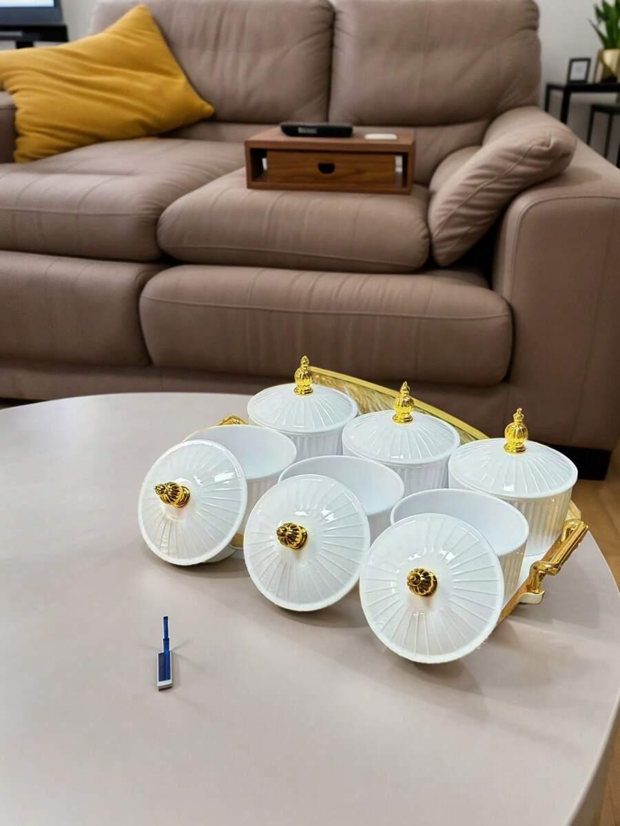 białe plastikowe pojemniki do przechowywania 4-pack