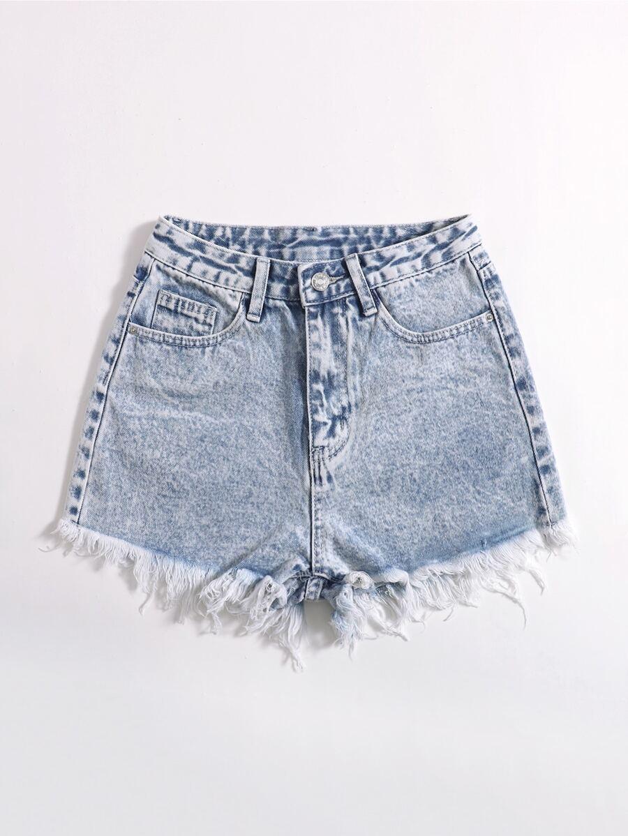 NIEBIESKIE SPODENKI JEANS