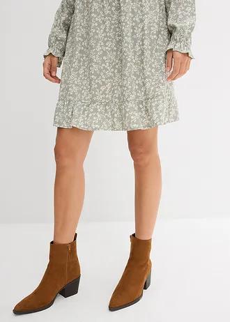 SUKIENKA BOHO Z KOŁNIERZYKIEM 
