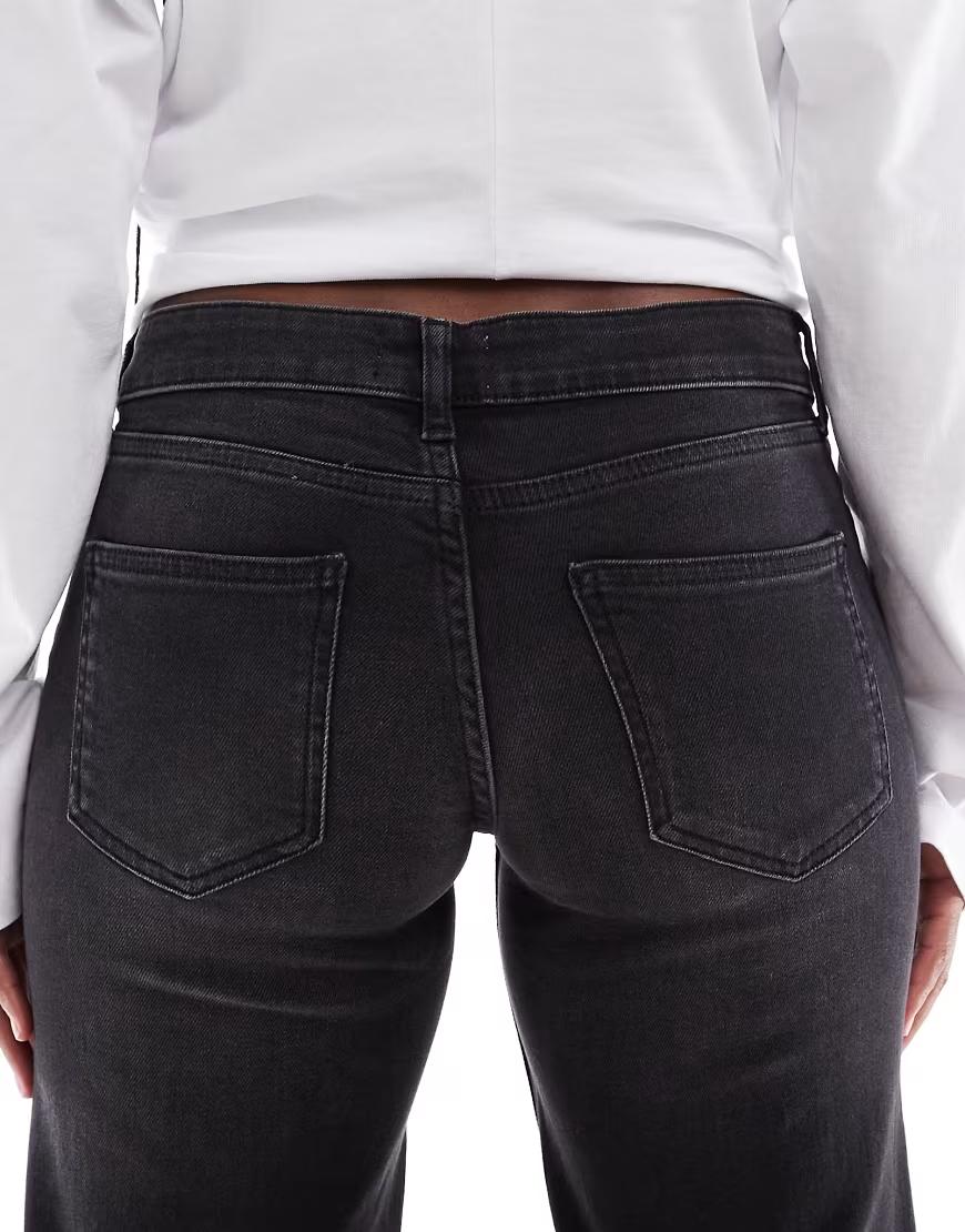 CZARNE SPODNIE JEANS 