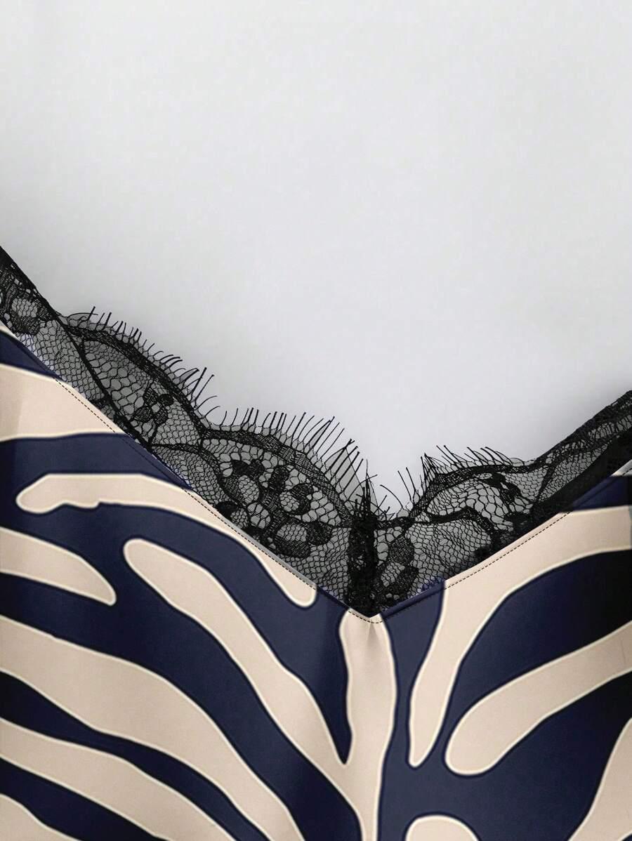 top na ramiączkach animal print