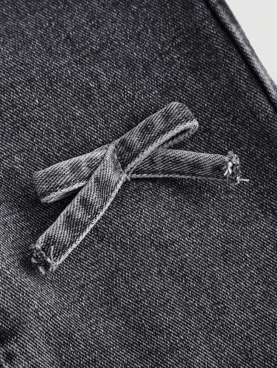 CZARNE SPODNIE JEANS