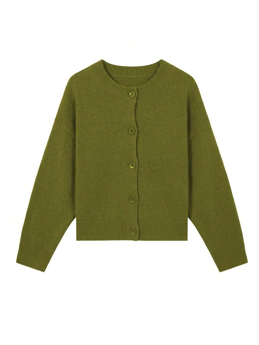 zielony rozpinany sweter