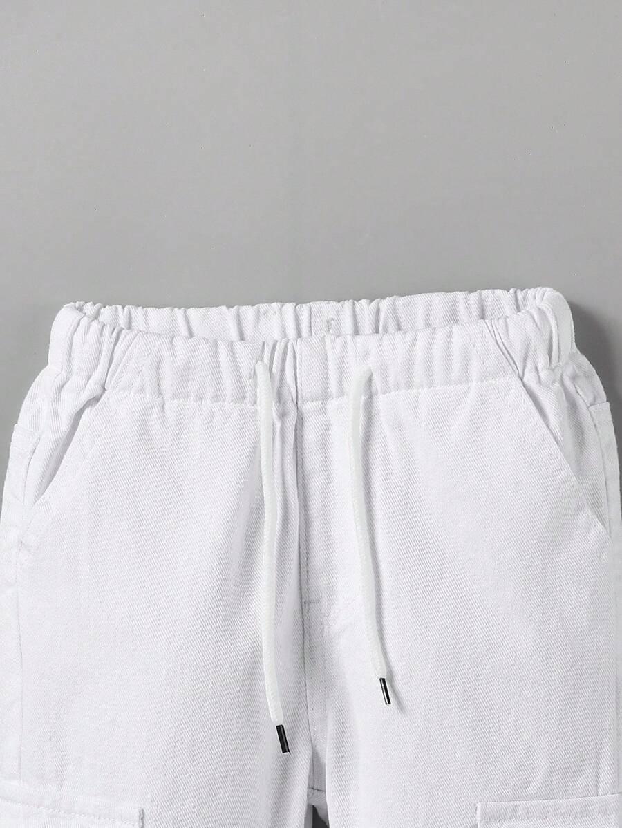 BIAŁE SPODNIE JEANS