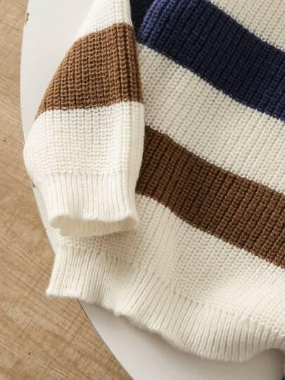 SWETER wzór PASKI