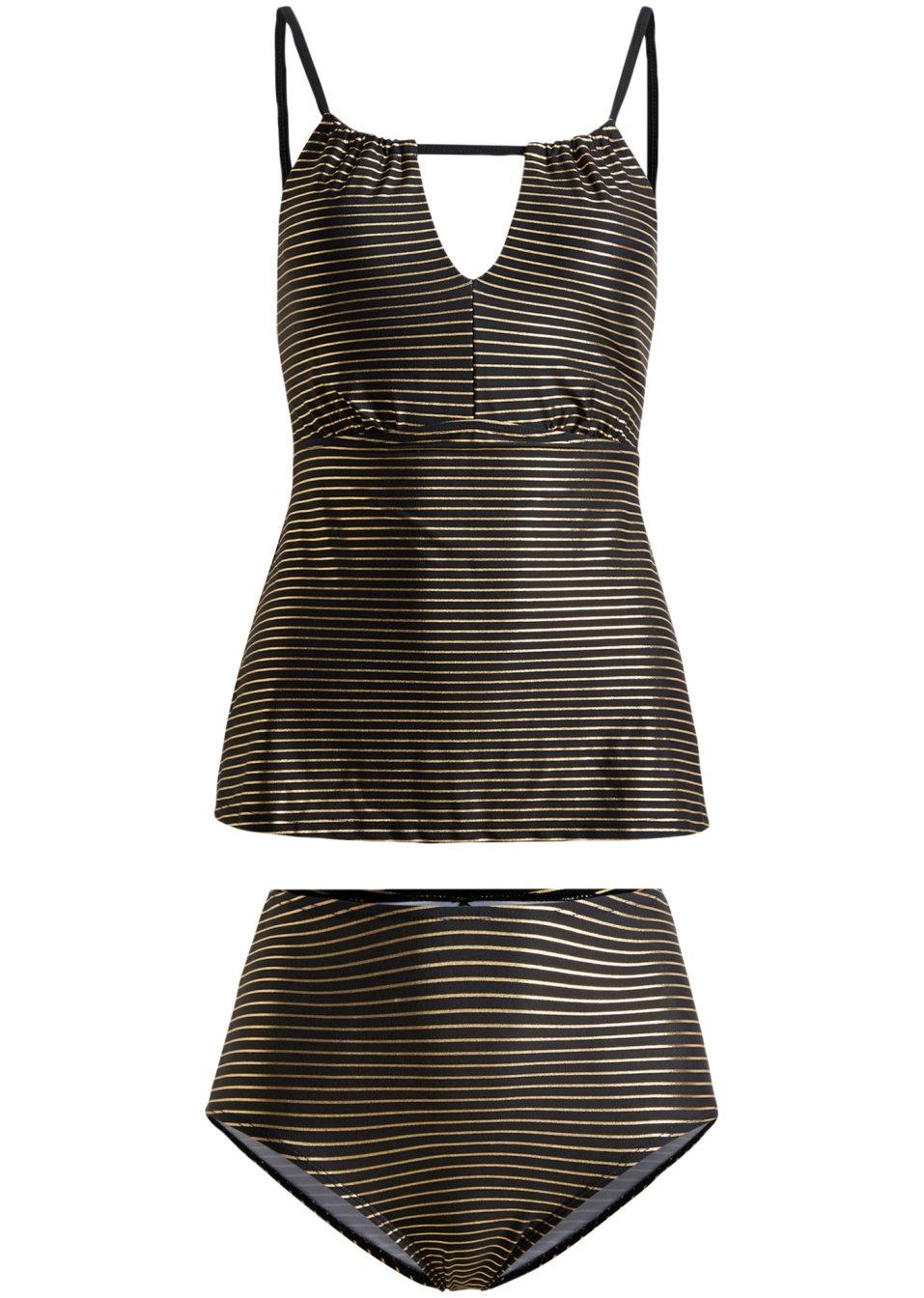 TANKINI 2 CZĘŚCIOWE W PASKI 