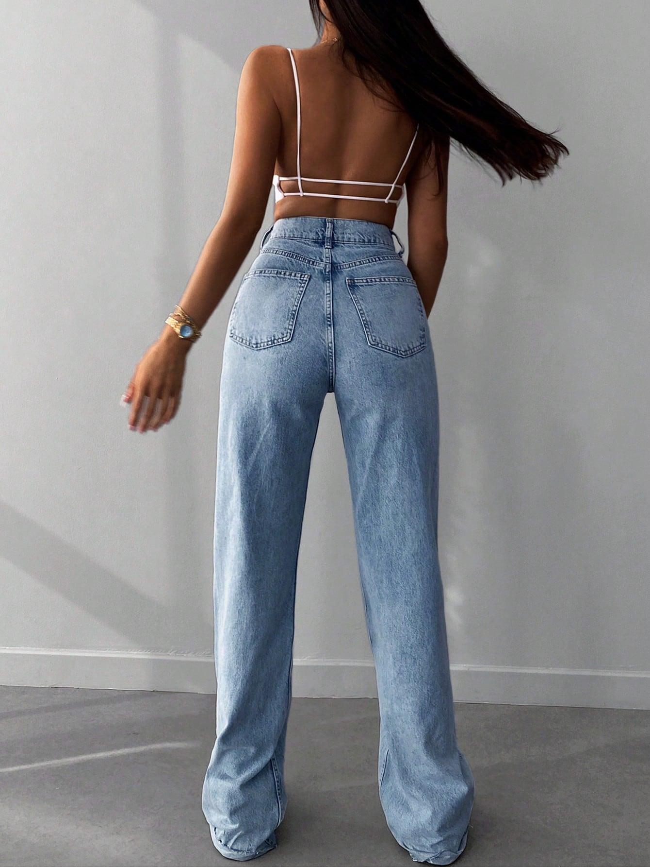 NIEBIESKIE SPODNIE JEANSY