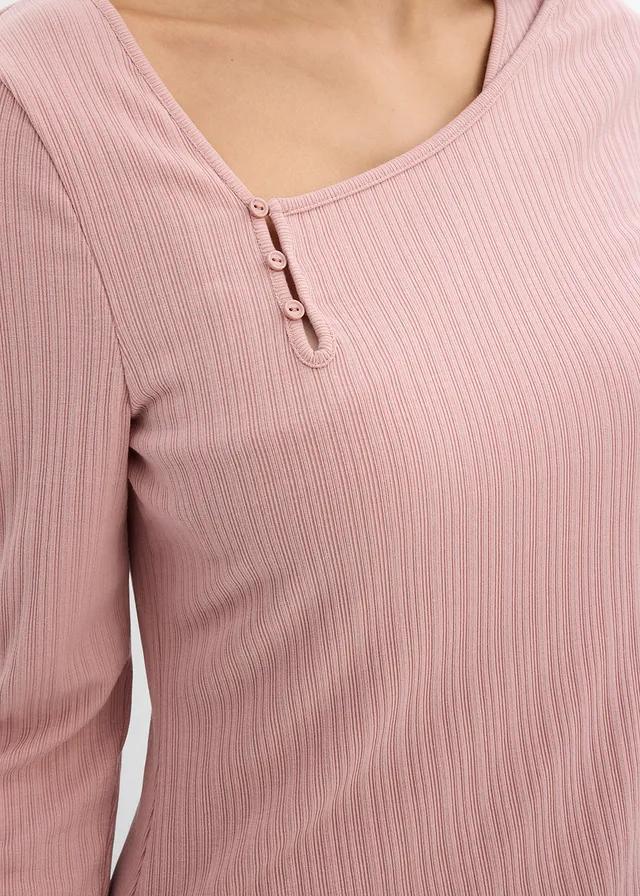BLUZKA DAMSKA PLUS SIZE DŁUGI RĘKAW ASYMETRYCZNA
