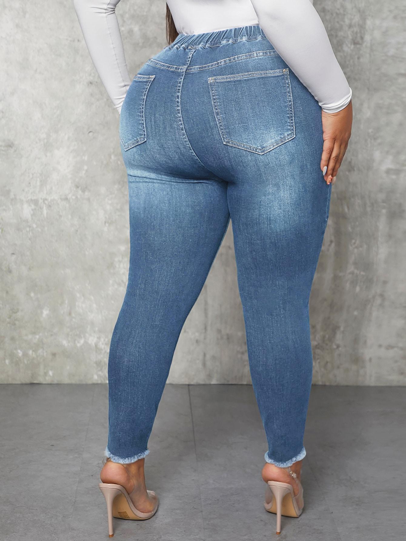 spodnie jeans przetarcia 