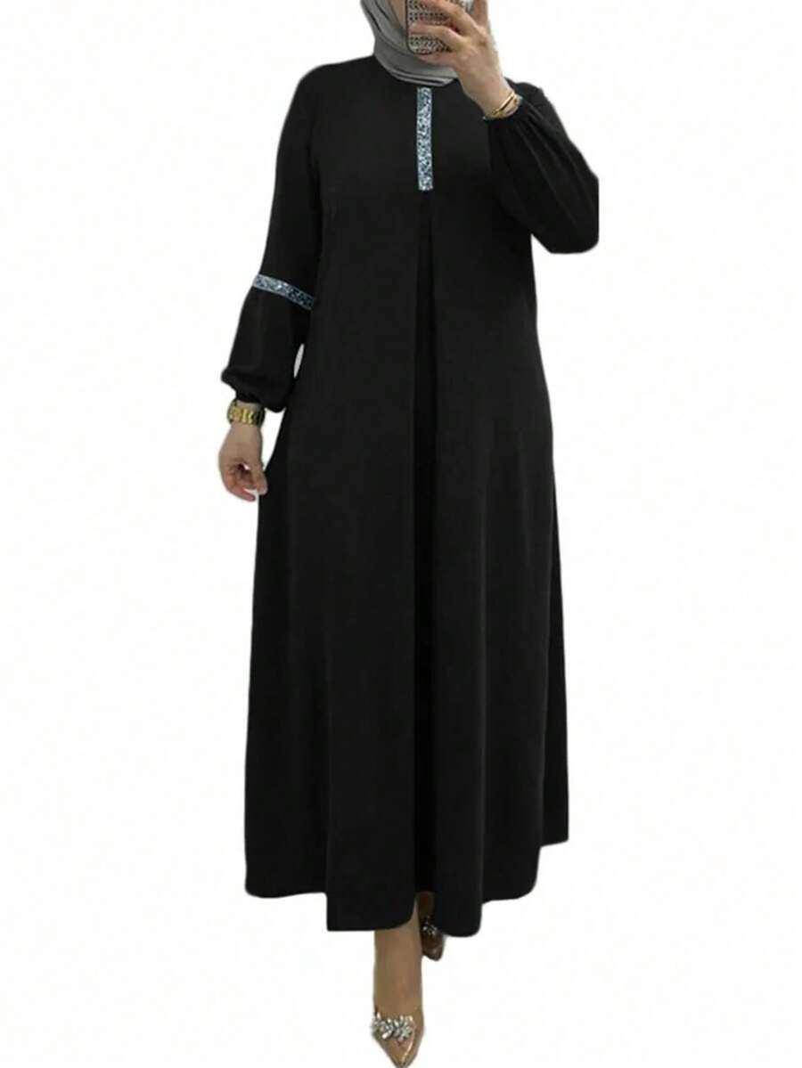 CZARNA MAXI SUKIENKA