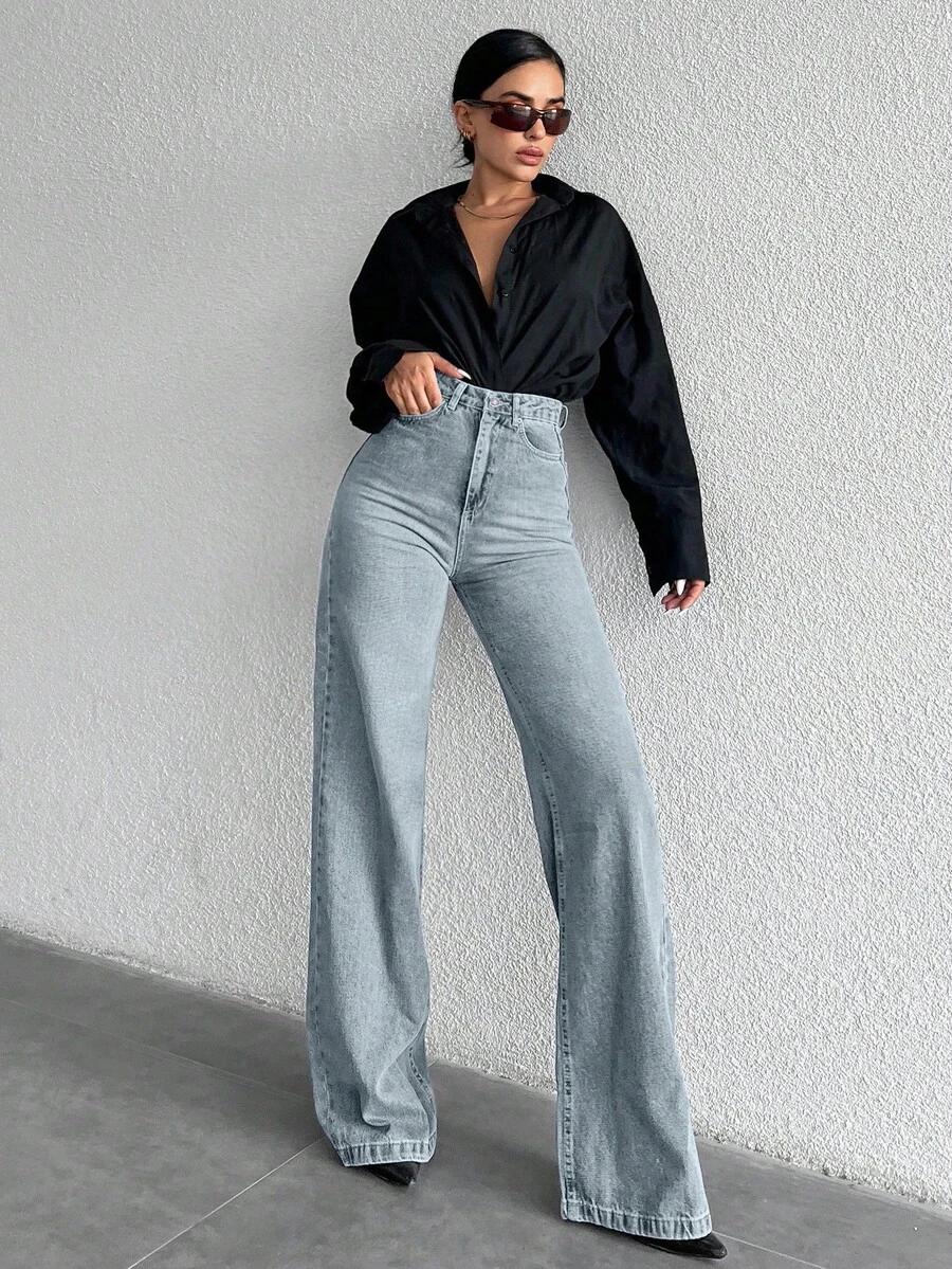 NIEBIESKIE SPODNIE JEANS