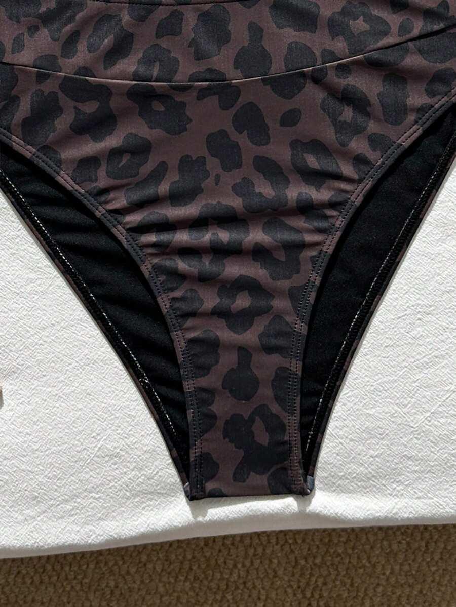 DWUCZĘŚCIOWY STRÓJ KĄPIELOWY ANIMAL PRINT