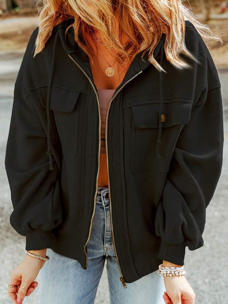 czarna bluza zamek