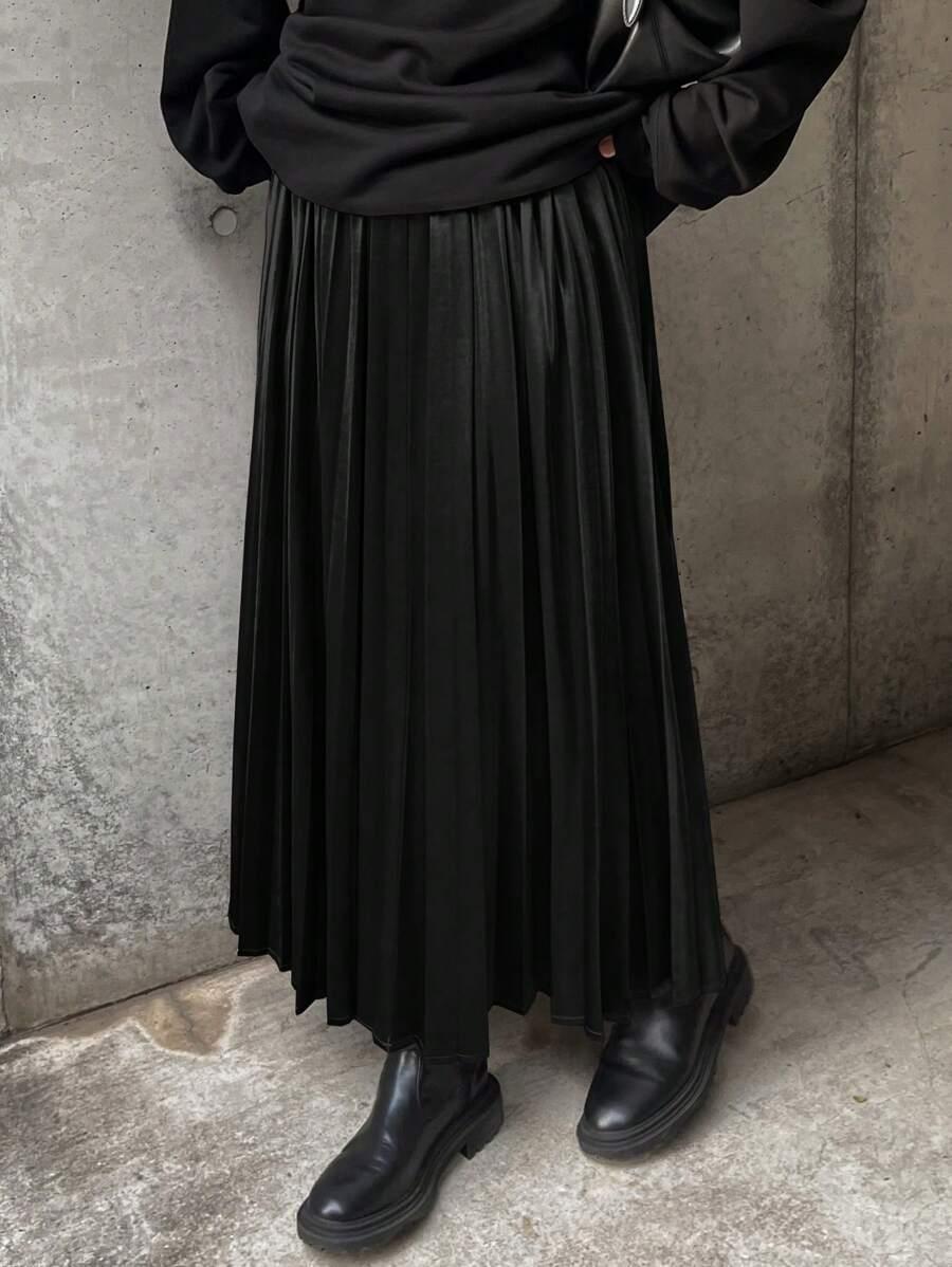 CZARNA MAXI SPÓDNICA