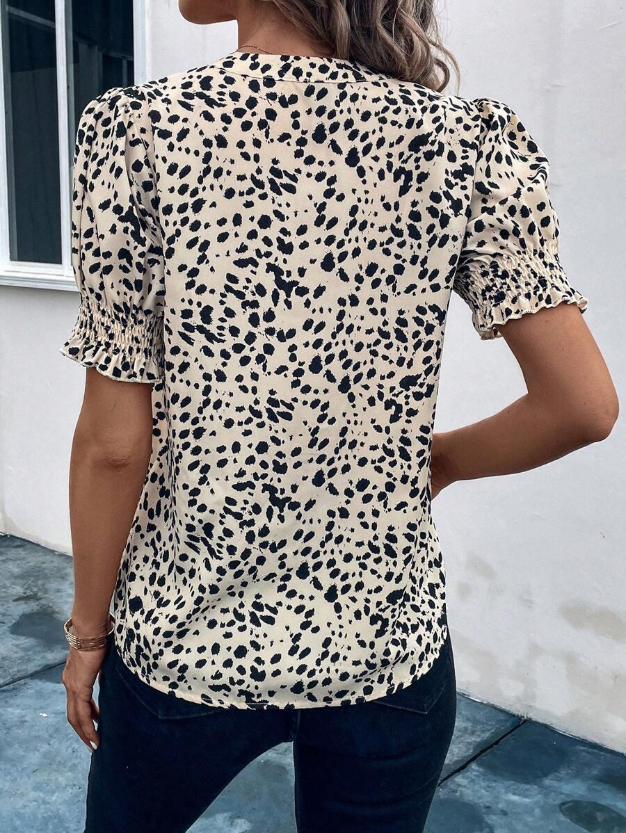 BLUZKA RĘKAW 3/4 ANIMAL PRINT 