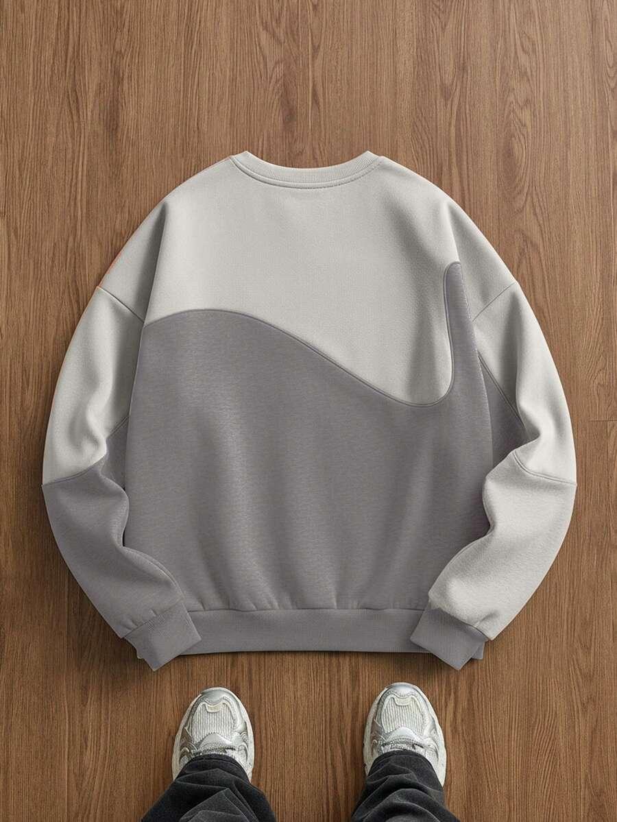 szara bluza casual