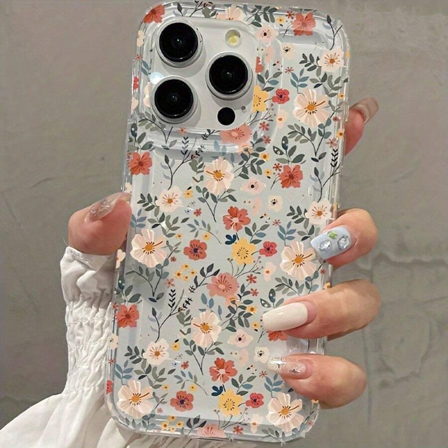 etui na telefon iPhone 12 kwiaty 