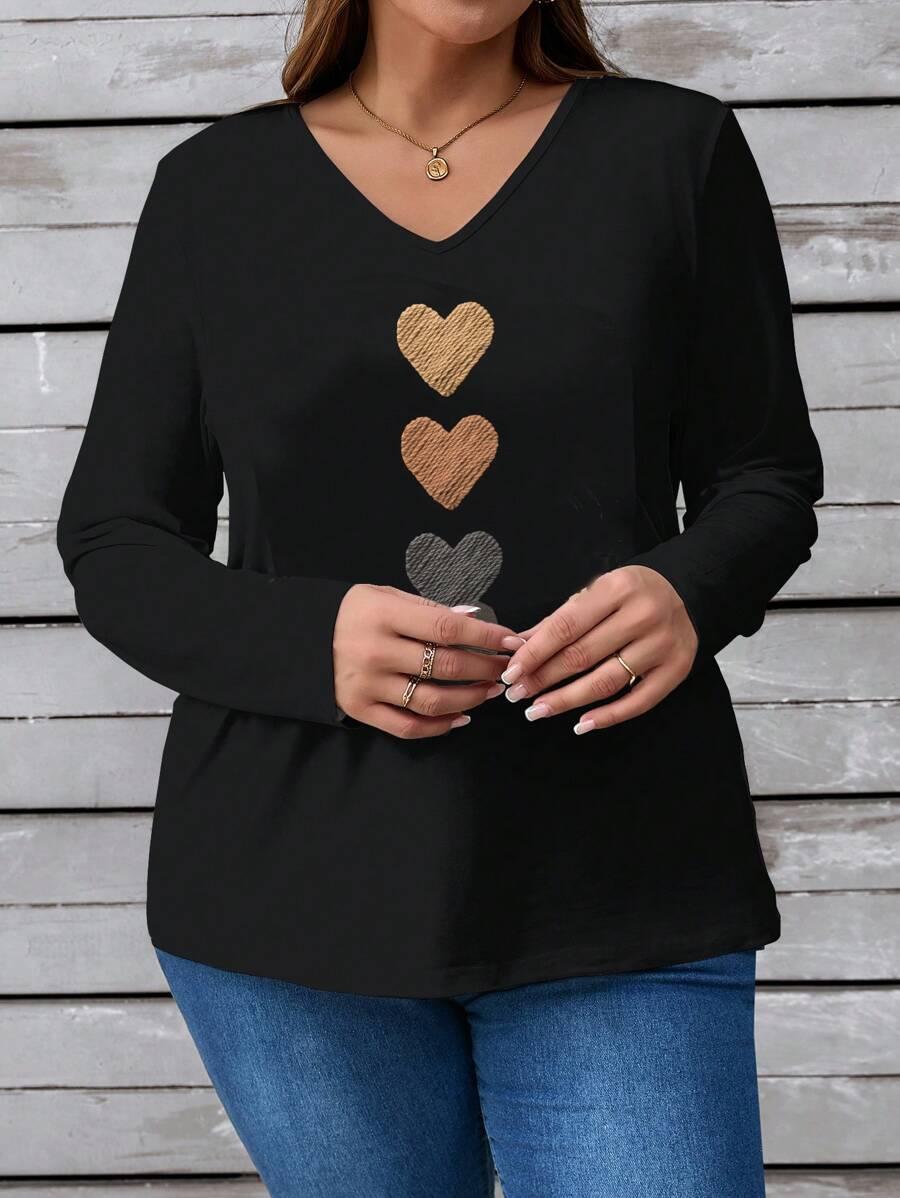 CZARNA BLUZKA PRINT