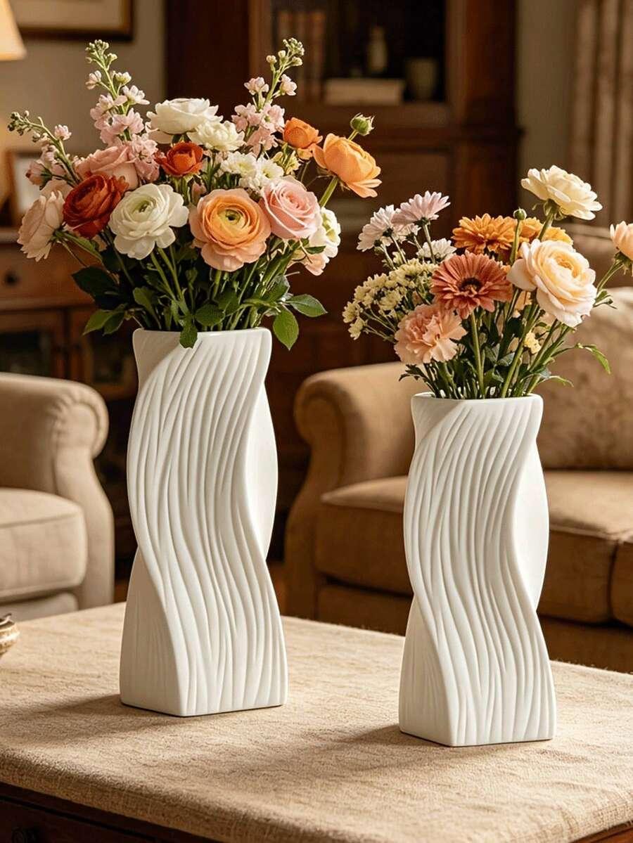 biały wazon 2-pack