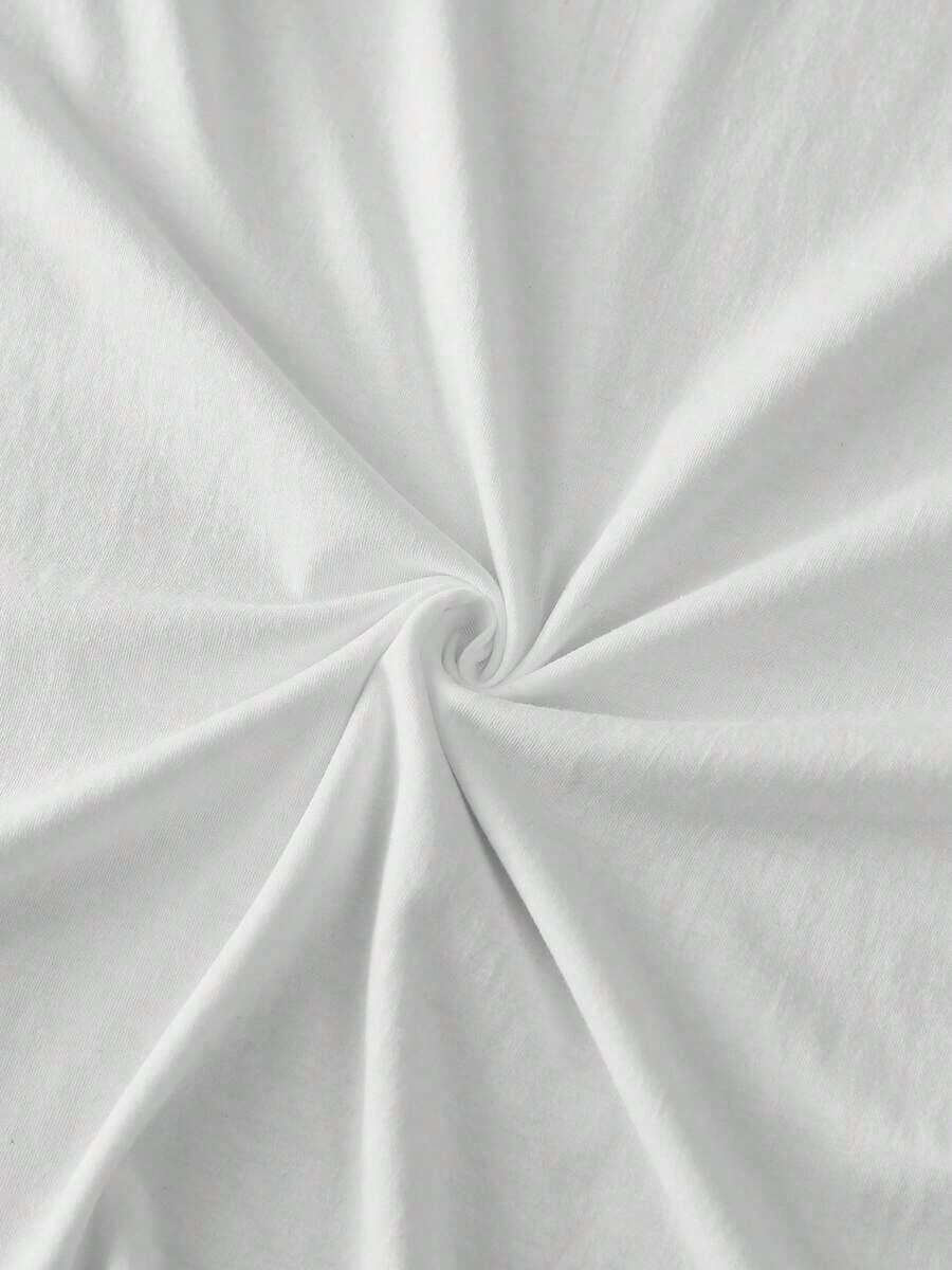 biały t-shirt nadruk