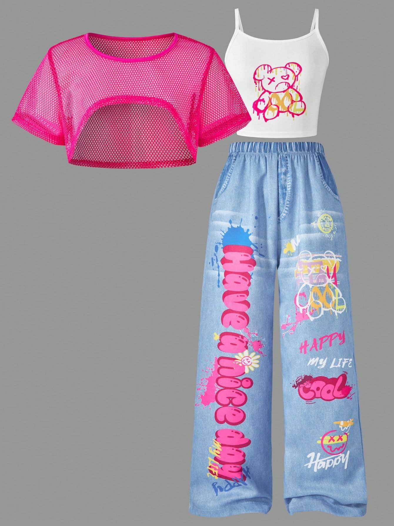 komplet spodnie top