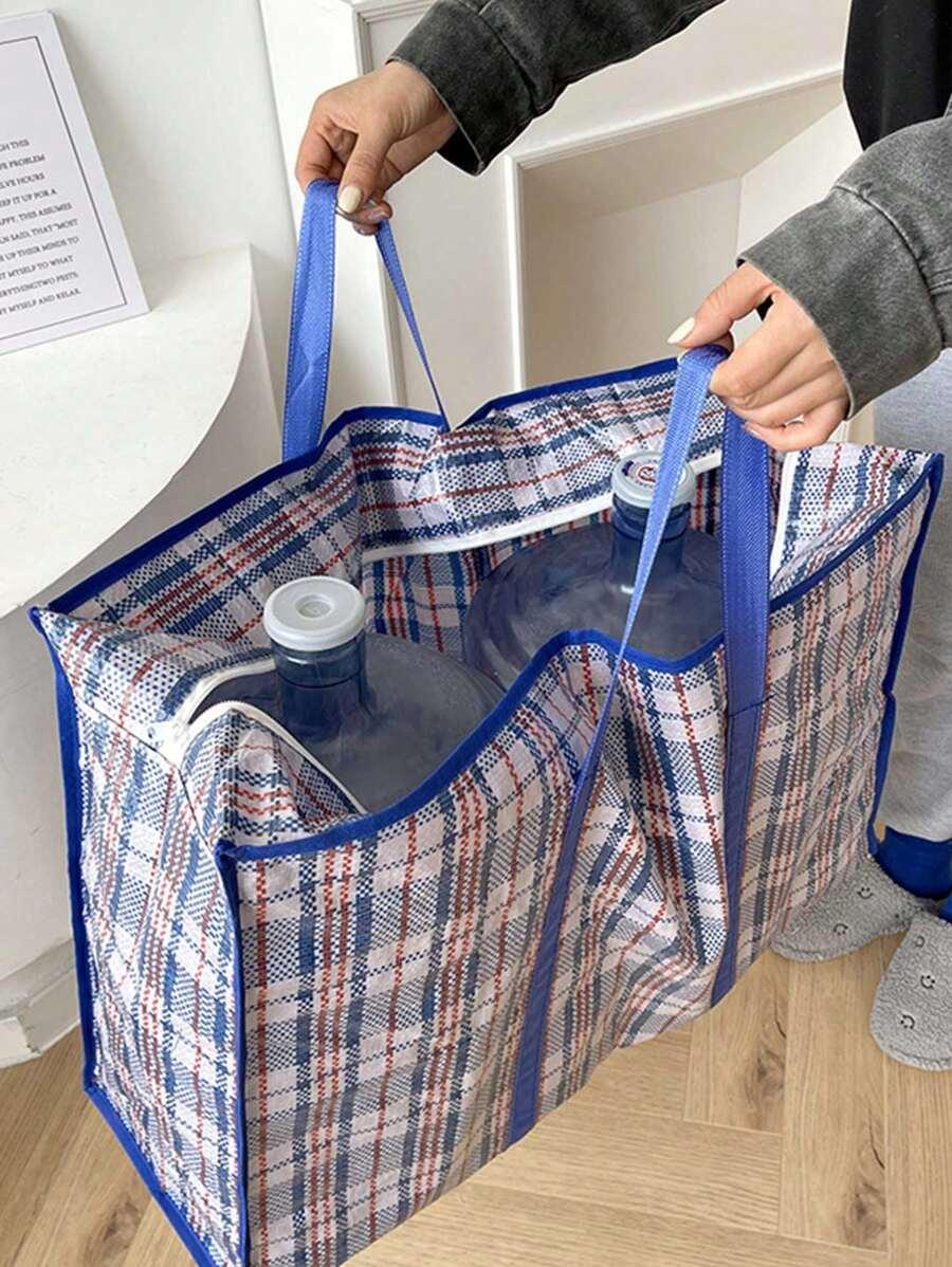 torba wzór kratka zamek