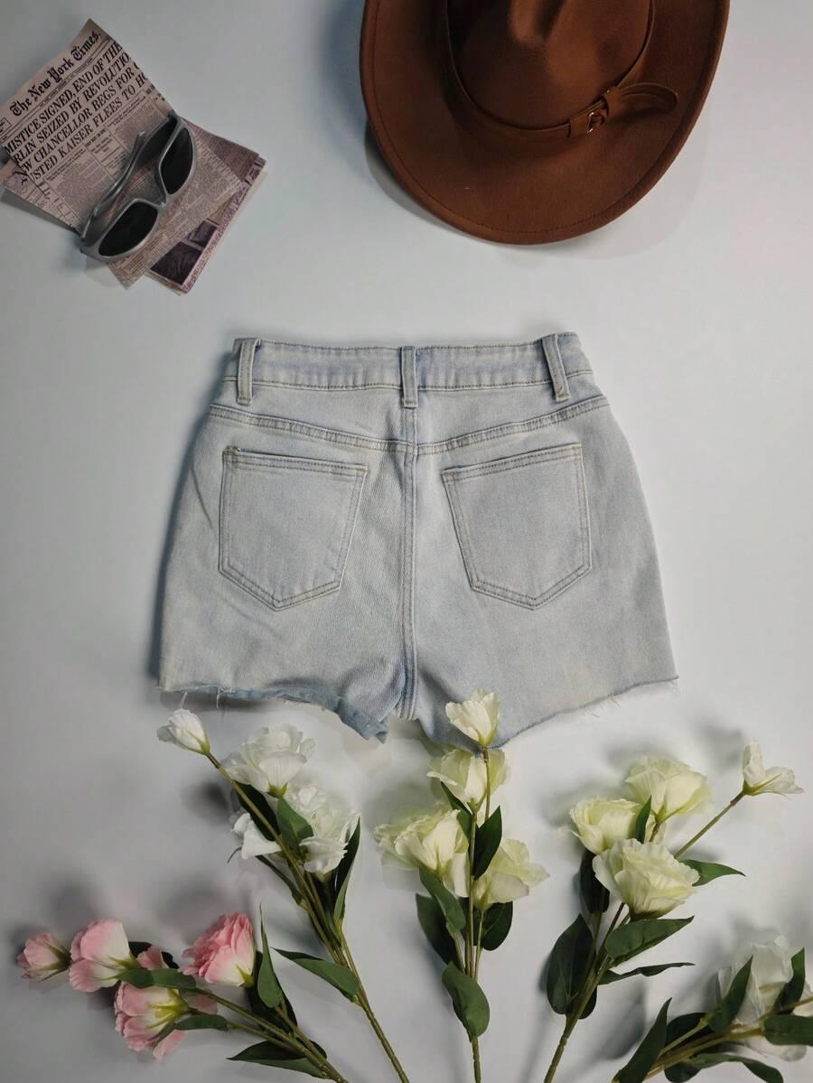 NIEBIESKIE SPODENKI JEANS