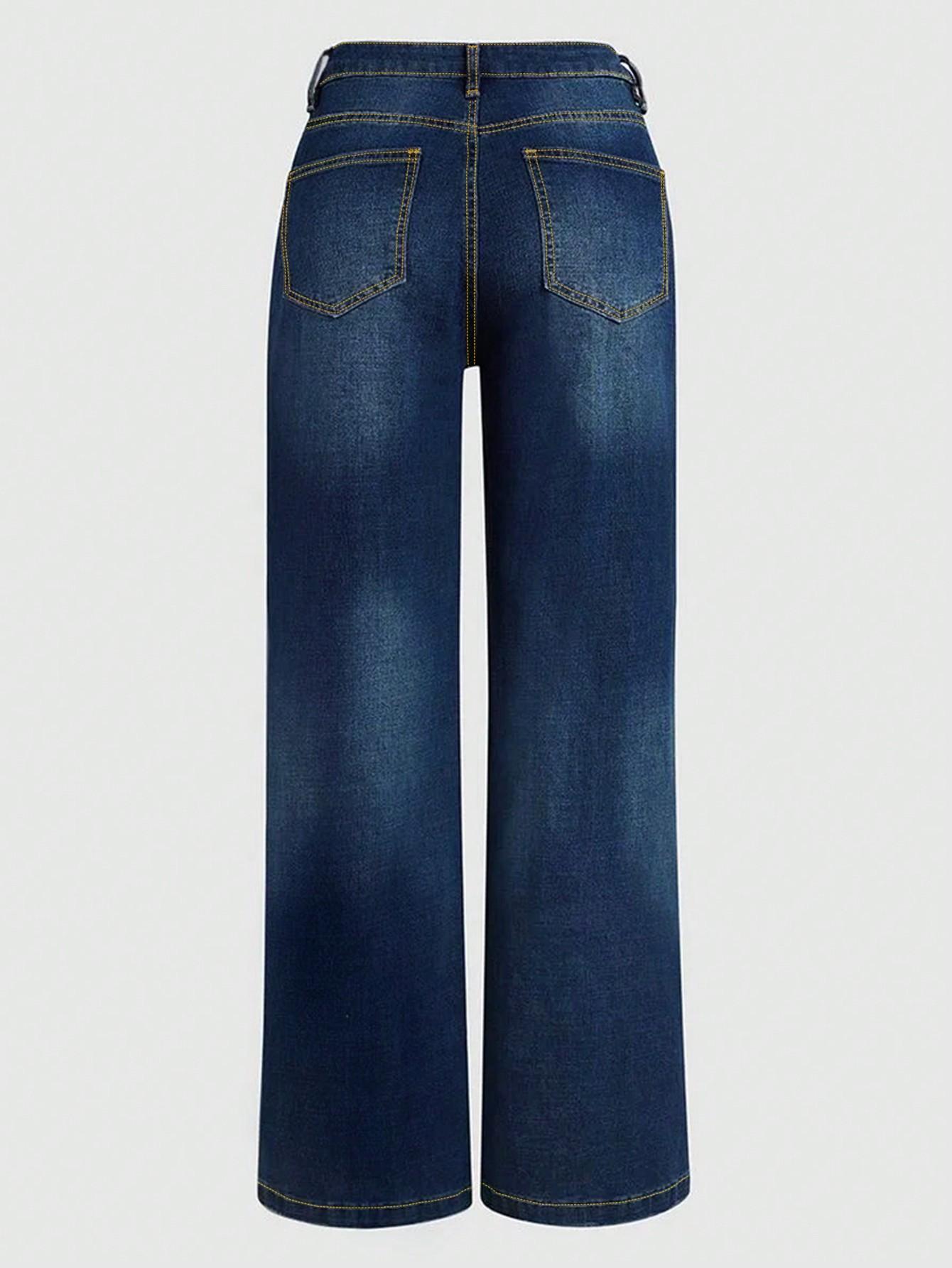 NIEBIESKIE SPODNIE JEANS