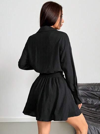 czarna mini sukienka 