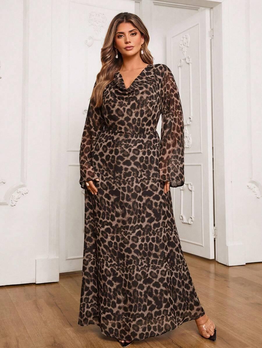 MAXI SUKIENKA ANIMAL PRINT