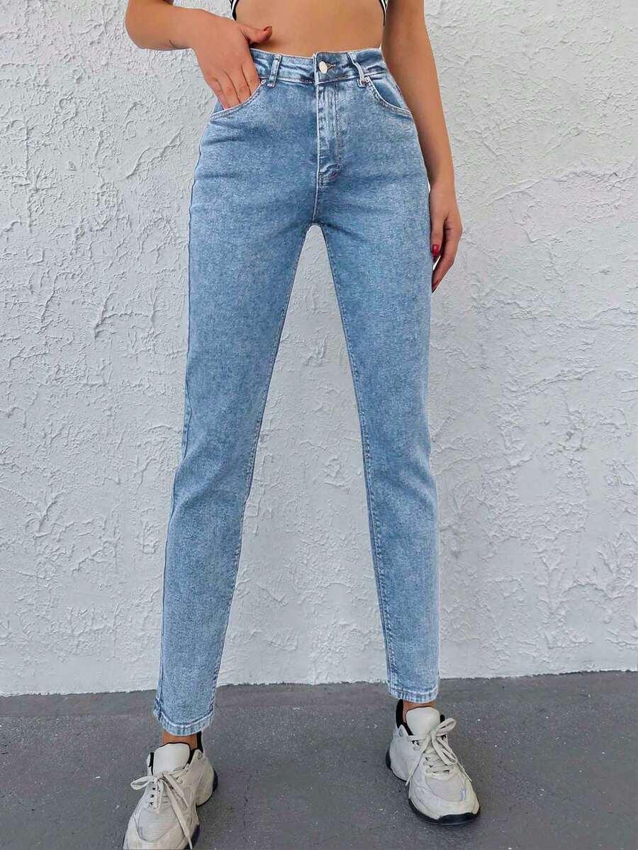 NIEBIESKIE SKINNY JEANS