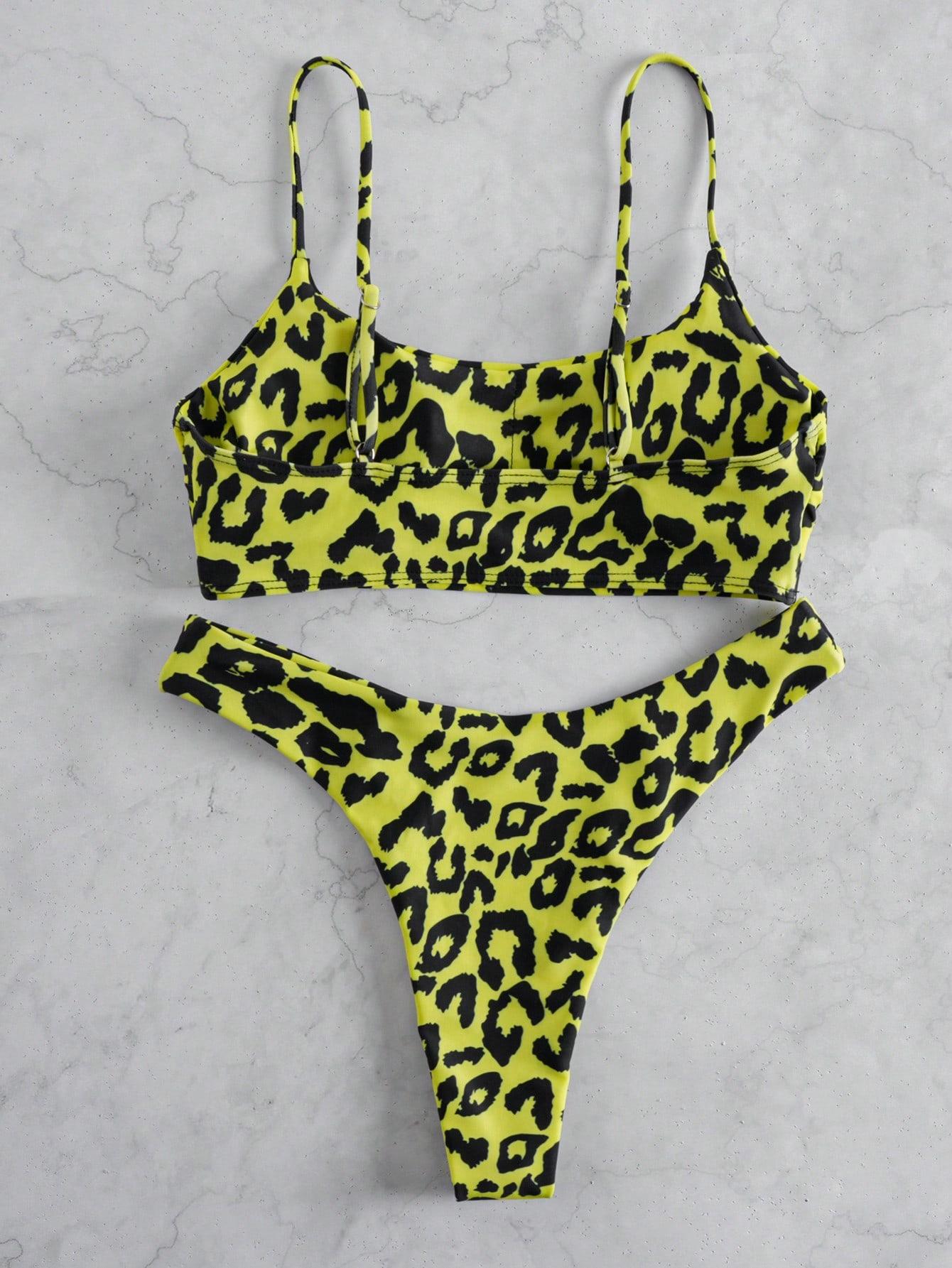 DWUCZĘŚCIOWY STRÓJ KĄPIELOWY ANIMAL PRINT