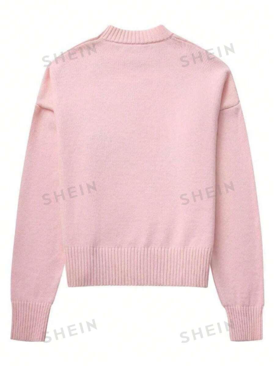 RÓŻOWY SWETER OVERSIZE