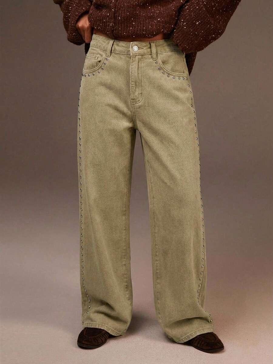 SPODNIE JEANS zdobienia 