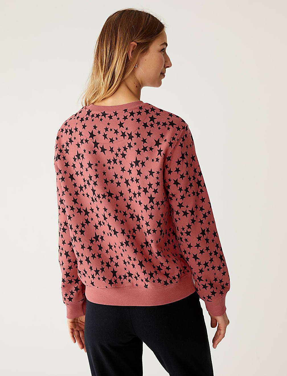 bluza wzór gwiazdki T41-3449C-F8