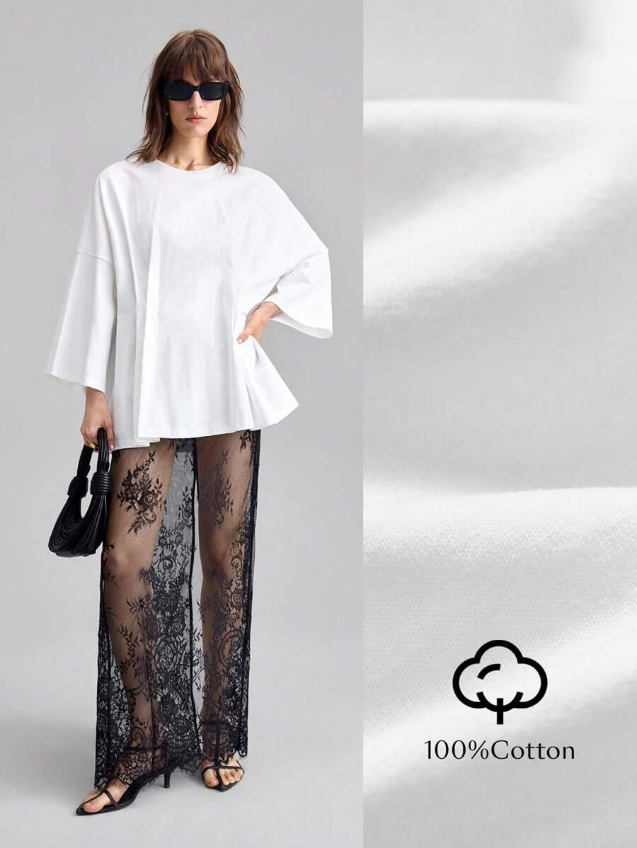 BIAŁY OVERSIZE T-SHIRT