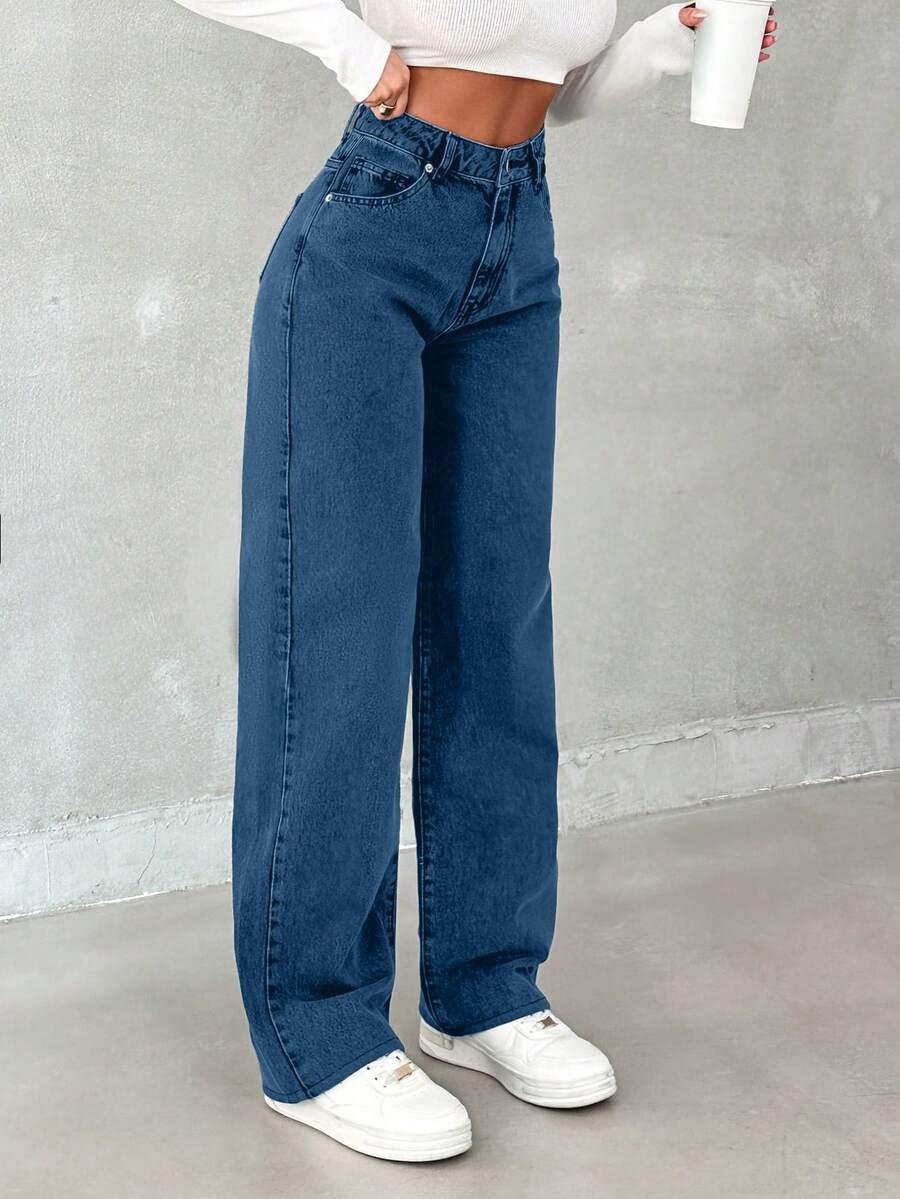SPODNIE JEANS WYSOKI STAN