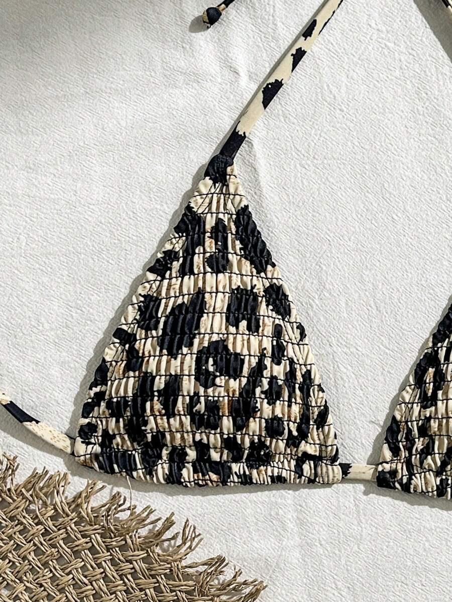Góra od bikini animal print