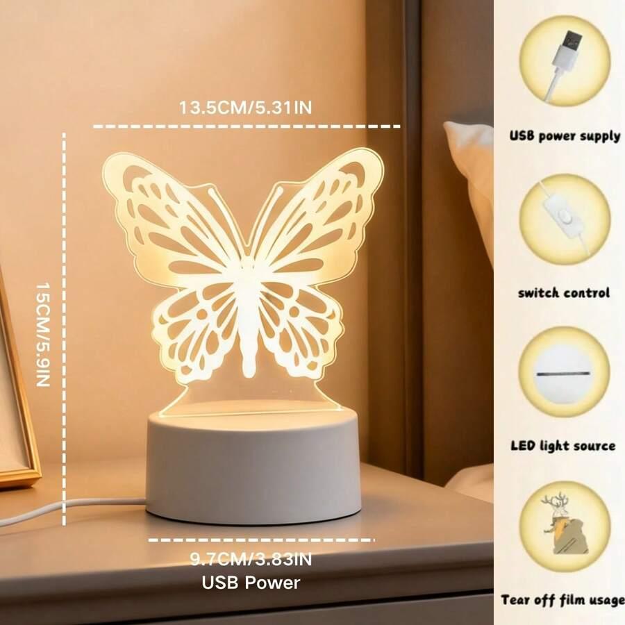 lampka led motyl 