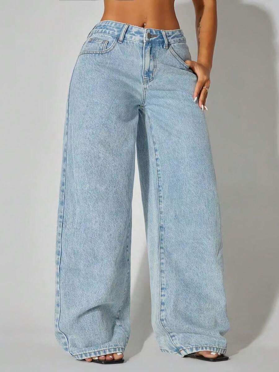 NIEBIESKIE SPODNIE JEANS