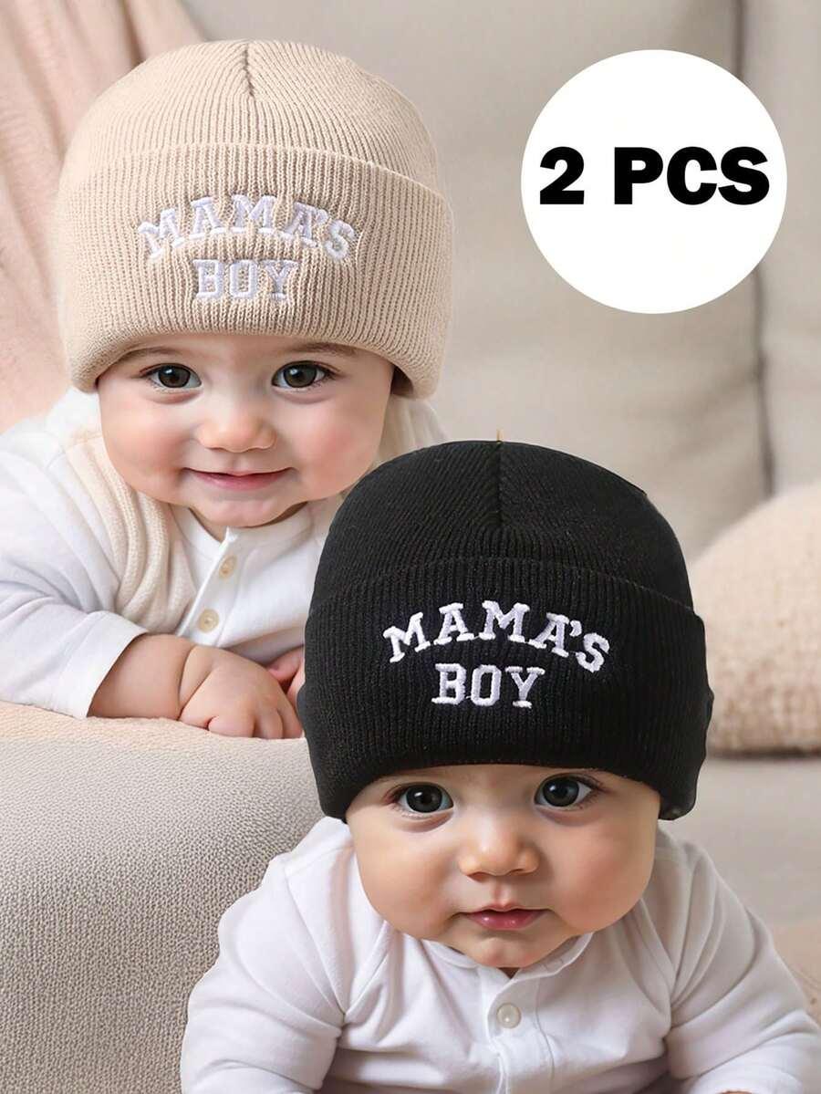 czapka napis mama's boy 2-pack