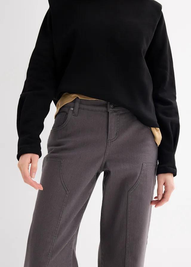 szare spodnie jeans