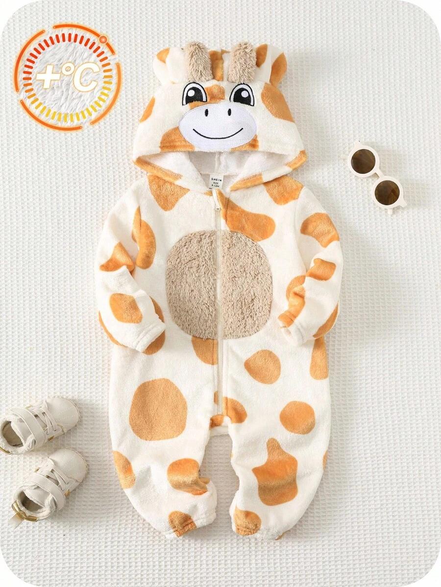 fluffy kombinezon animal print 