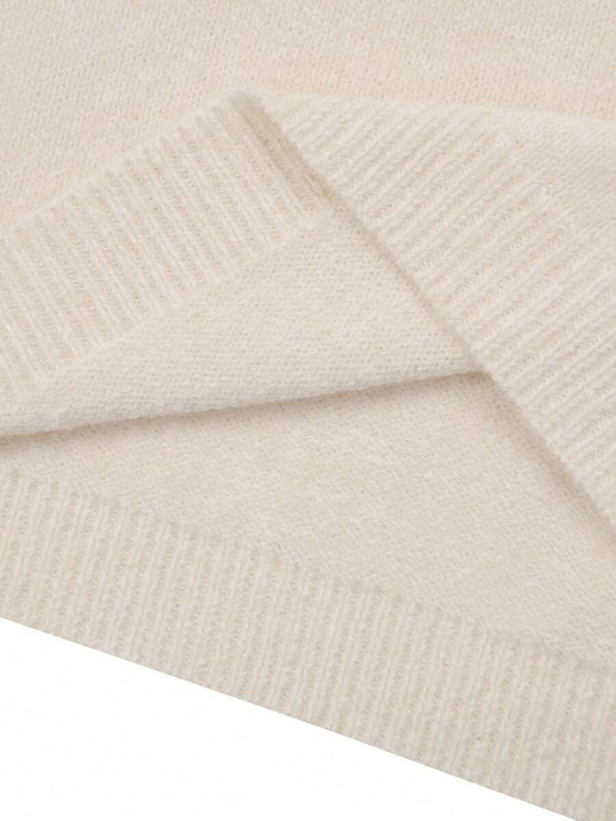 BEŻOWY SWETER SPÓDNICA KOMPLET 