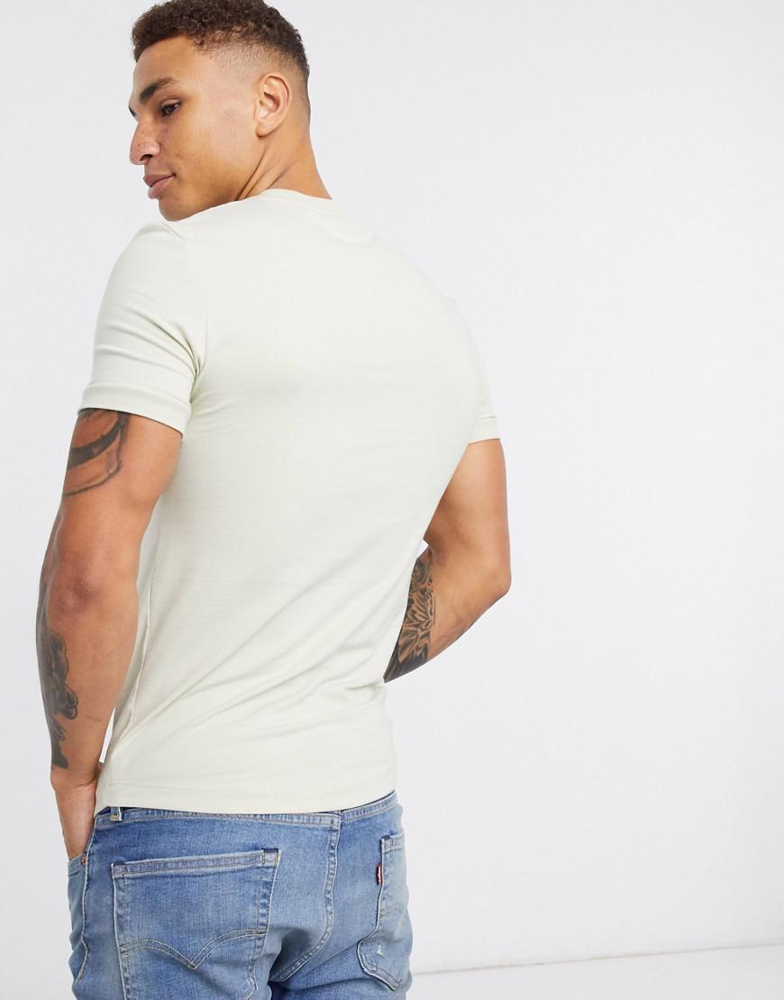 ZIELONY T-SHIRT OKRĄGŁY DEKOLT