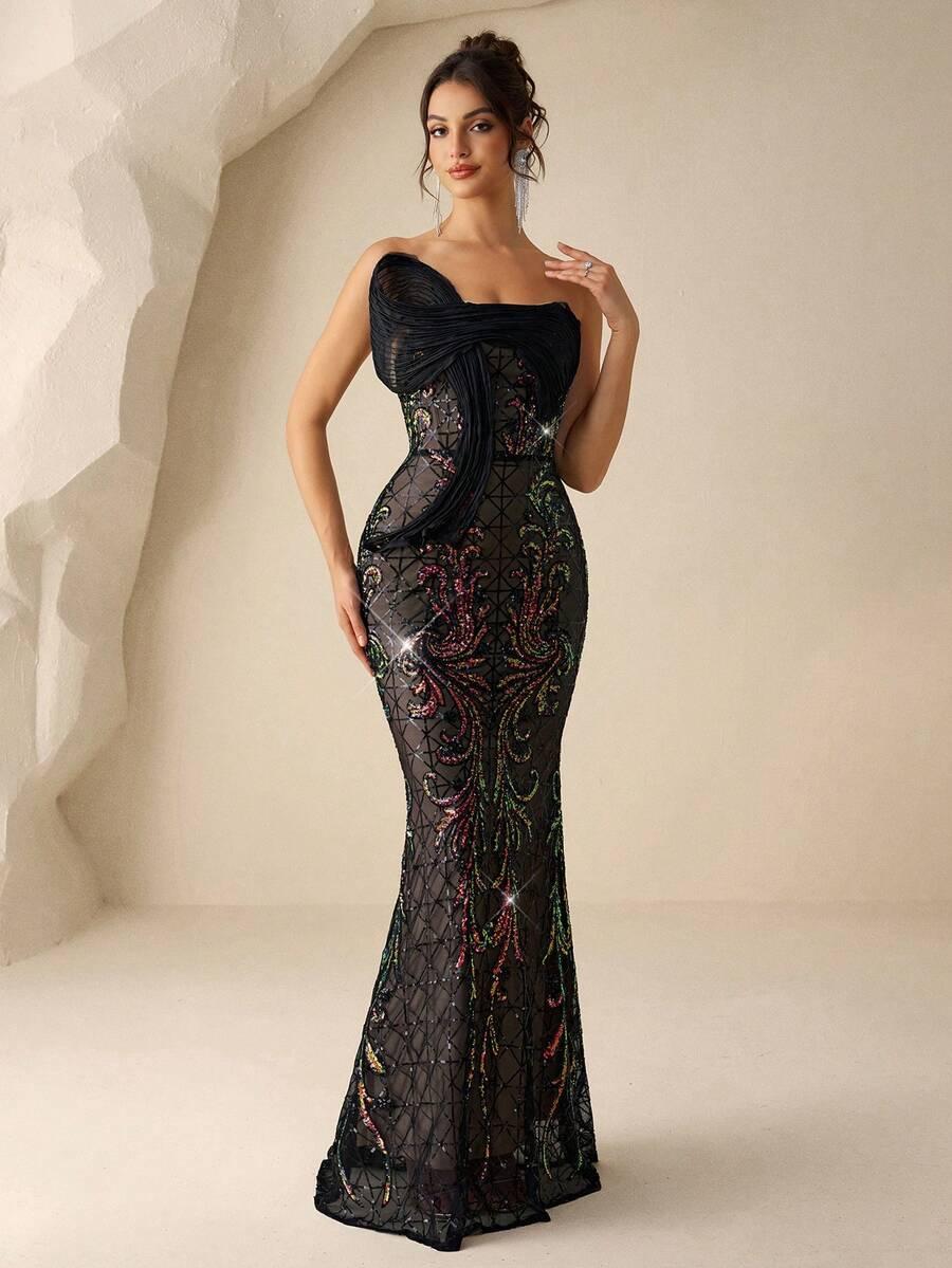 MAXI SUKIENKA CEKINY