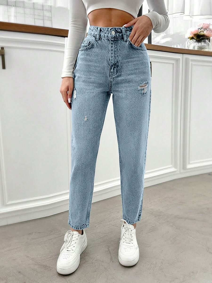 NIEBIESKIE SPODNIE JEANS