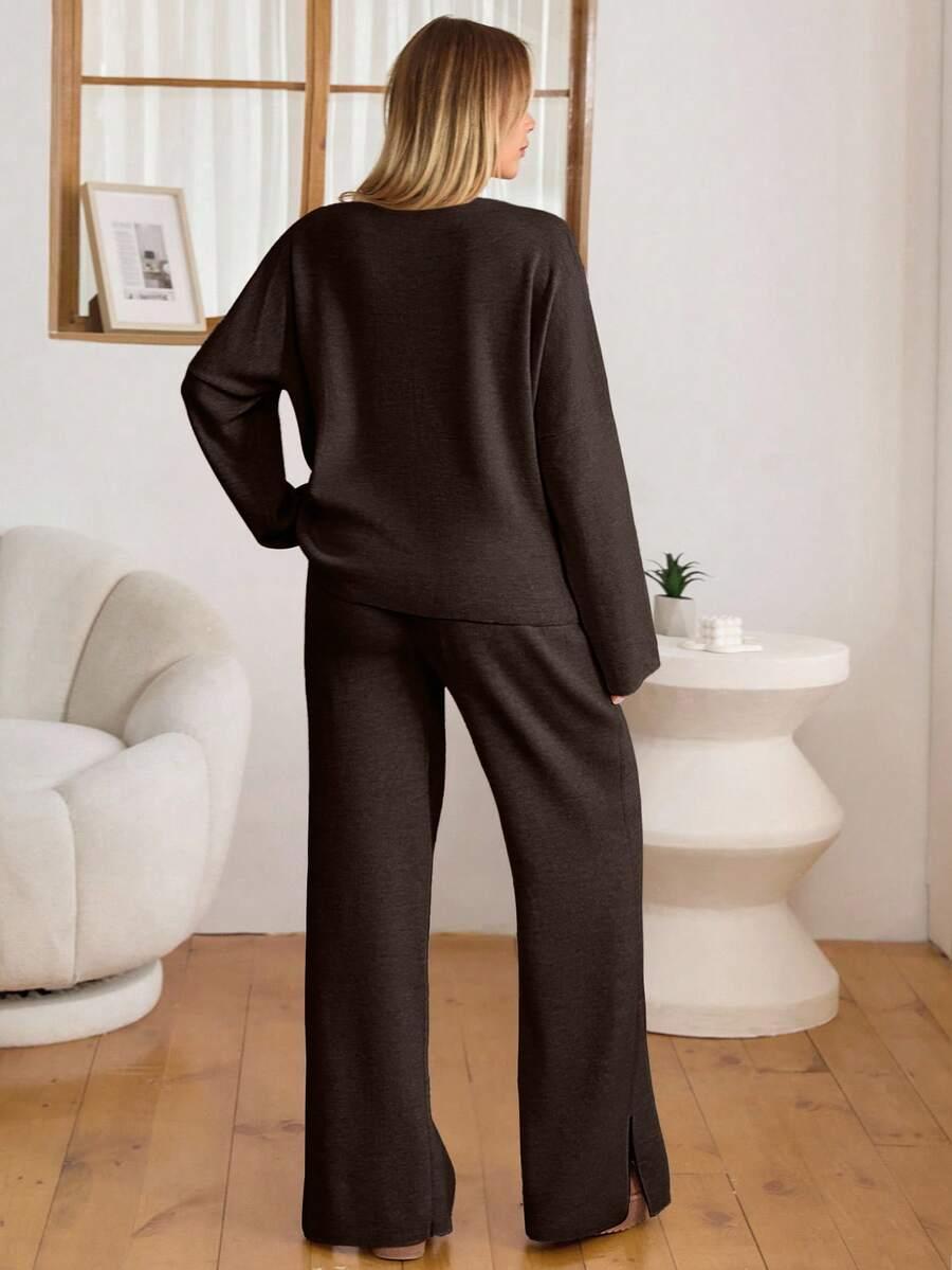 SWETER SPODNIE KOMPLET